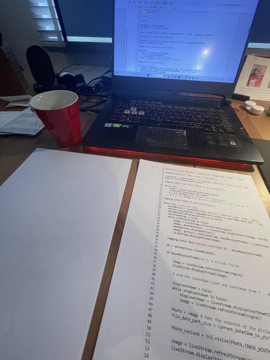 Still very usefull, even in this digital age : walkthru of the printed out source code