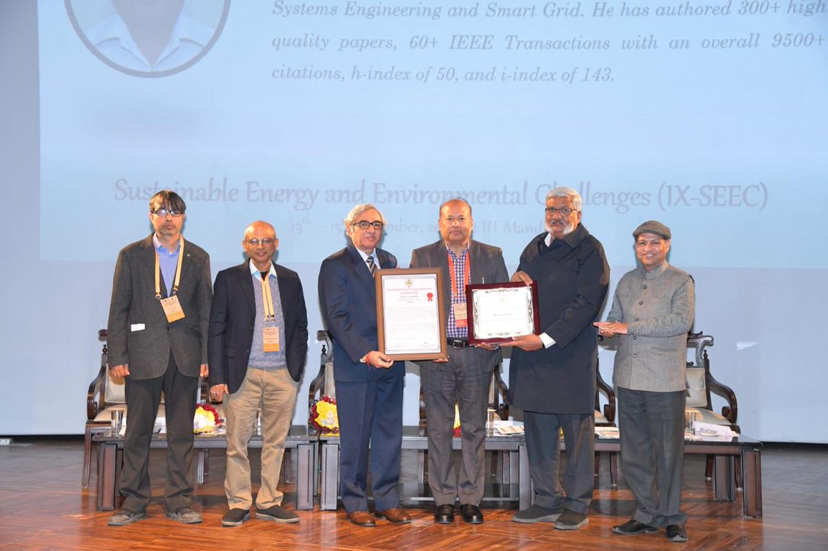 NIT_Jaipur's tweet photo. The International Society for Energy, Environment, and Sustainability (#ISEES) organized the IX International Conference on “Sustainable Energy and Environmental Challenges” (IX SEEC) from December 13th to 15th, 2024, at the prestigious Indian Institute of Technology (IIT) Mandi, https://t.co/BVtiAgYA2o