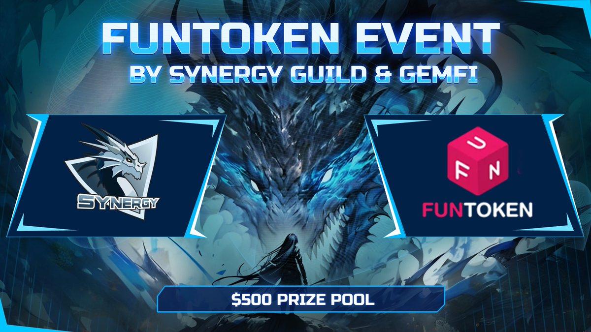 SynergyGuild's tweet photo. 🔥FUNToken Event by Synergy Guild: Complete tasks and win! 🔥

Join the activity with @FUNtoken_io  and get a chance to be one of 10 winners sharing $500! 🎮💰

📅 When:
From December 14 to December 19

📌 What to do:
Complete the tasks in the FUNToken section on our Zealy: https://t.co/89fpOx3UA7

💰 Prize pool:
10 winners, $50 each

🚀 Don’t miss your chance!
Complete the tasks and join the giveaway. Everyone who meets the requirements will be automatically entered.

💬 Join the event and don’t miss your opportunity to win!