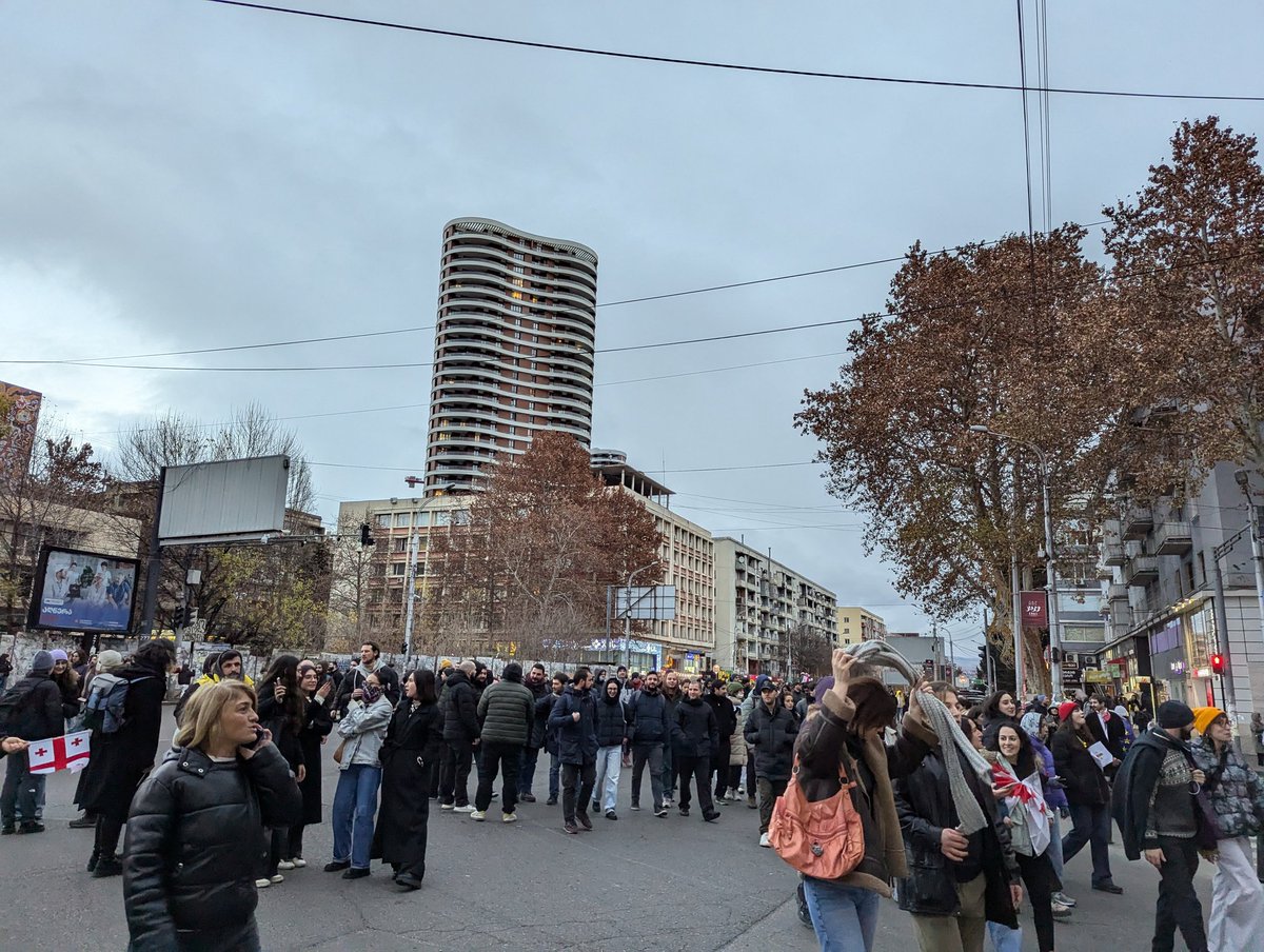 litterator's tweet photo. Protest rally of the representatives of the medical field - students, lecturers, doctors, etc . | December 13, 2024 | Tbilisi 
#Tbilisi #tbilisiprotests #rally #proeuropean #peopleofgeorgia #march #PoliticsToday https://t.co/PgiuWKpMgY