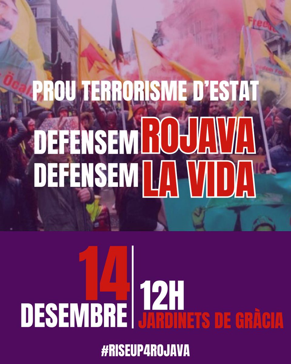 CUPGracia's tweet photo. Avui activitats per a tots els gustos a #ViladeGràcia
Dinar de Nadal de la Barraqueta al Raspall, rutes i converses en rebuig a la gentrificació i manifestació #RiseUpRojava
Baixa al carrer i participa, no podran res contra un poble, unit, alegre i combatiu! 📖 🔥✊ https://t.co/oeGH62U5JV
