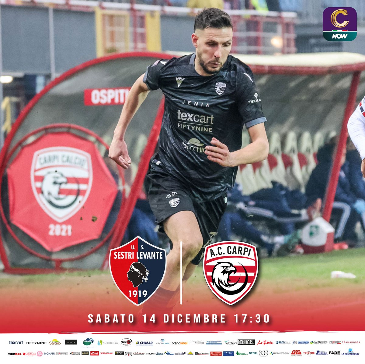 ac_carpi's tweet photo. Il 𝗖𝗮𝗿𝗽𝗶 chiude il suo girone d'andata in 𝗟𝗶𝗴𝘂𝗿𝗶𝗮❗

⭕| Fischio d'inizio alle ore 17:30

#CarSLe #CdiCarpi #ilCarpiperScelta #SerieCNow https://t.co/tXoGIUQ9Qz