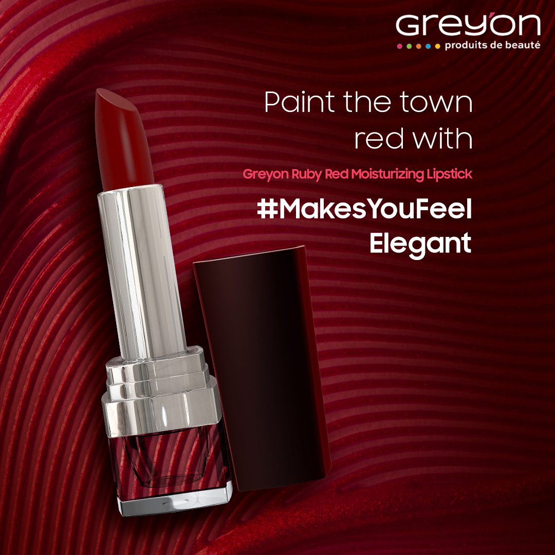 htTweets's tweet photo. [PARTNERED] 

Red isn’t just a color - it’s a power statement. 💄 Step into your power with Greyon’s Ruby Red lipstick that #MakesYouFeel like royalty. 

Shop now using Greyon50 to get a 50% discount on all the products with free shipping: https://t.co/B6mIEeQXal  

@GreyonCosmetics