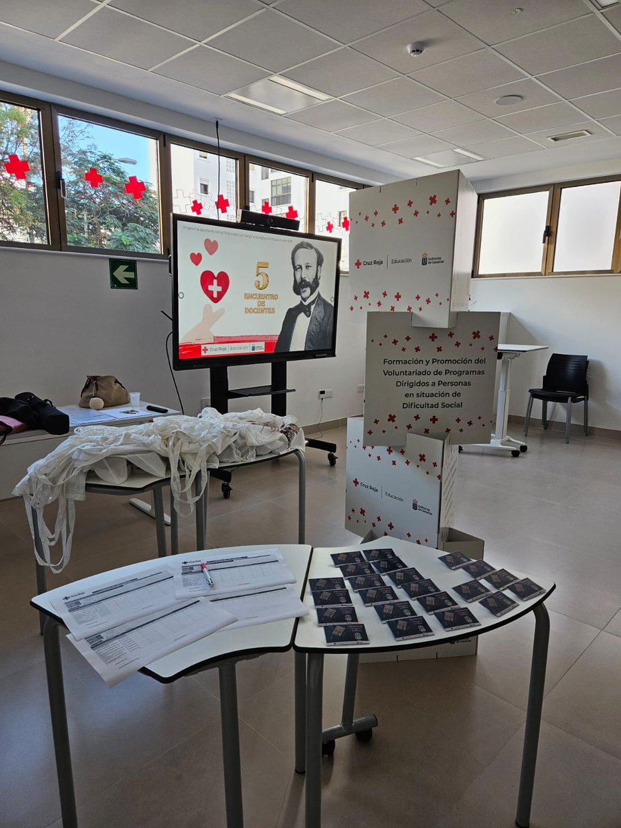 CruzRojaProvTfe's tweet photo. Damos comienzo al V Encuentro de Docentes de Cruz Roja Española en la provincia de Santa Cruz de Tenerife.

¡Nos vemos en este espacio de formación y unión! ❤️
#FormaciónCRTenerife #CruzRoja #Voluntariado #GobiernodeCanarias https://t.co/muIyM9Q1tY