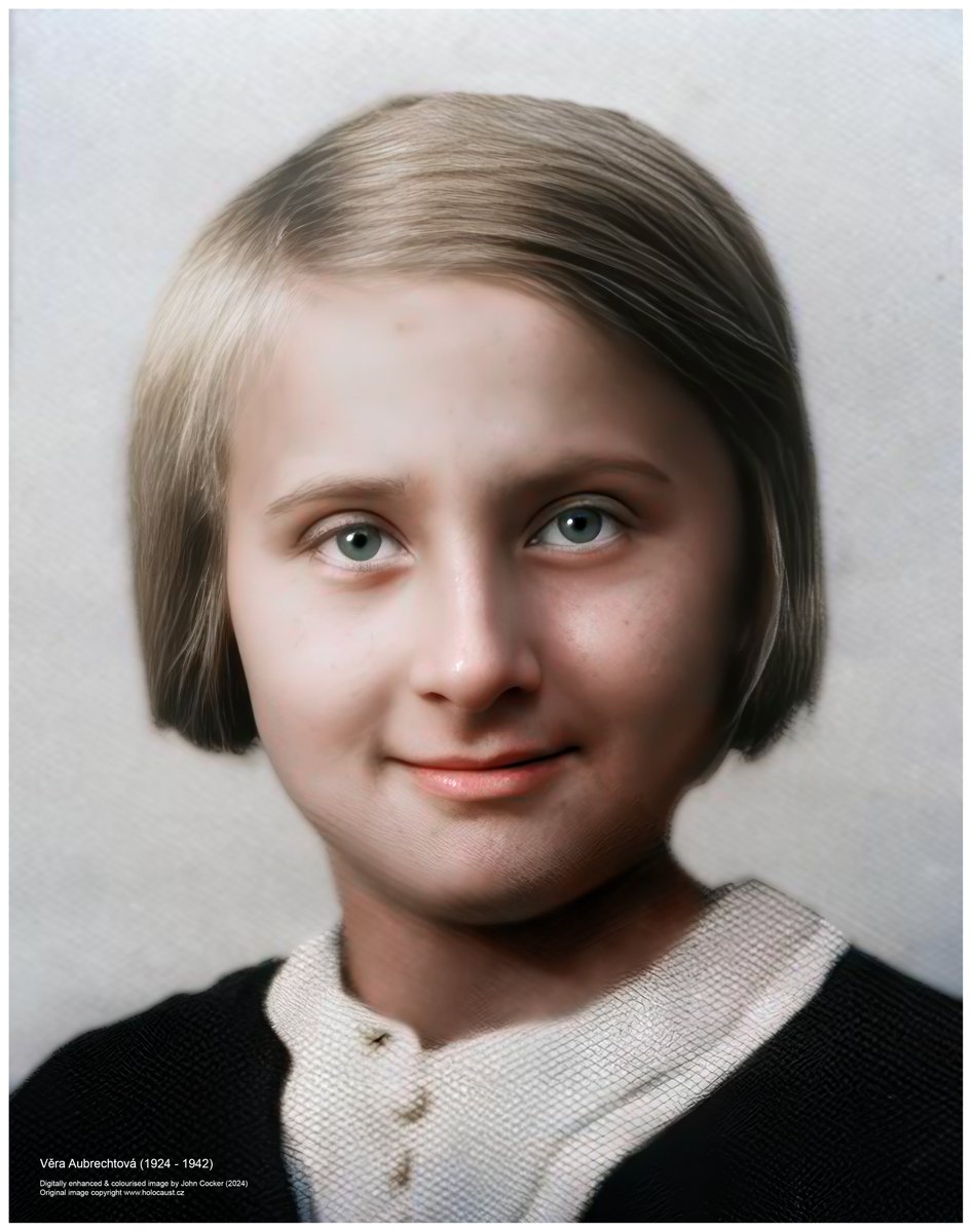 joecocker15's tweet photo. On this day in 1942, an 18 year old Czech Jewish woman perished in Auschwitz. Her name was Věra Aubrechtová

Please support @AuschwitzMuseum https://t.co/X3XQCczq8m