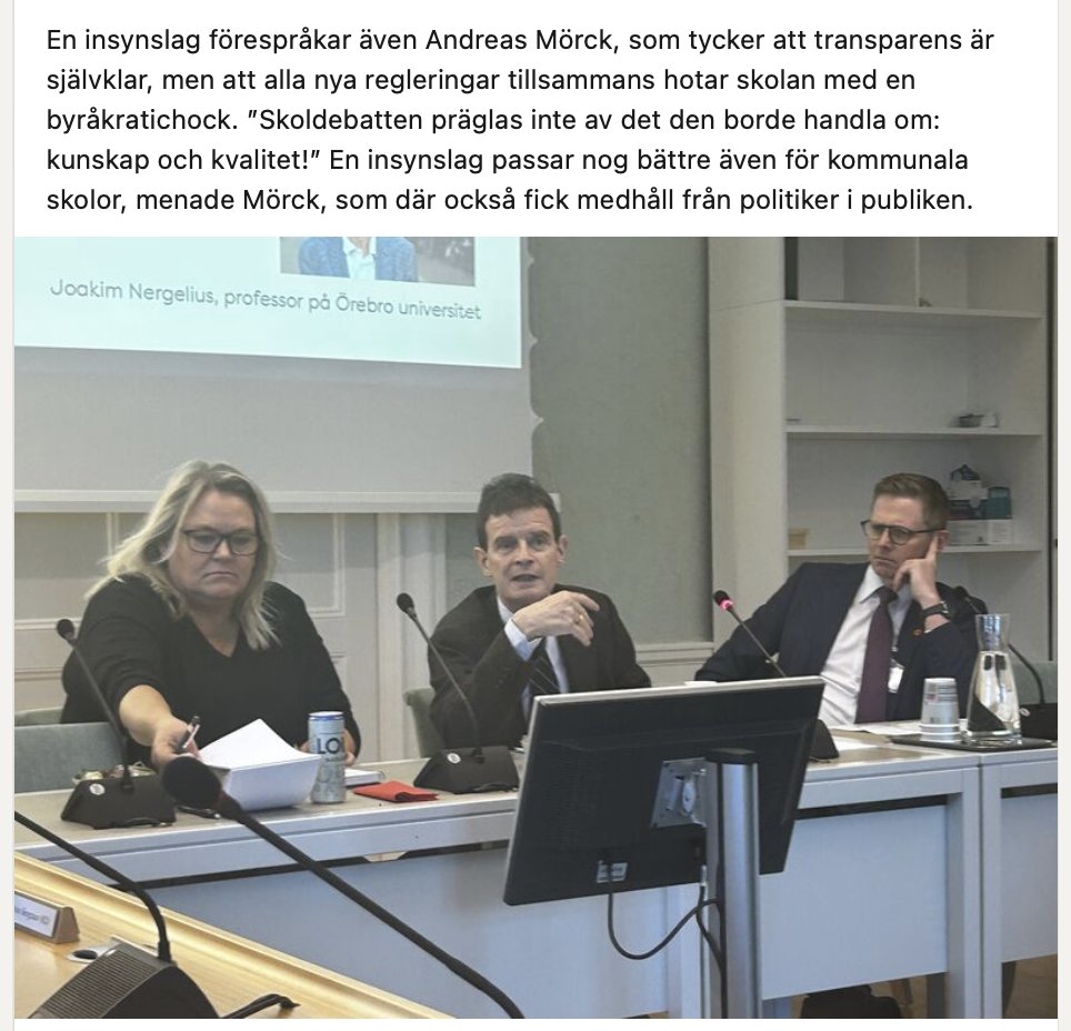 Det finns ingen korruption i Sverige men lärarfackets fd kanslichef satt i utbildningsutskottets sammanträdesrum och föreslog avskaffad offentlighetsprincip i kommunala skolor, i sin nya roll som chef för Almega. Hans styrelseordförande är SKR:s förra utbildningsansvarige.