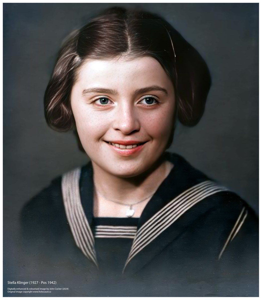 John Cocker 🇺🇦 (@joecocker15) on Twitter photo On this day in 1927, a Czech Jewish girl was born. On the 12 Feb 1942 she was deported to Theresienstadt and on the 28 Apr 1942 to Auschwitz where she perished. Her name was Stella Klinger
Please support <a href="/AuschwitzMuseum/">Auschwitz Memorial</a> On this day in 1927, a Czech Jewish girl was born. On the 12 Feb 1942 she was deported to Theresienstadt and on the 28 Apr 1942 to Auschwitz where she perished. Her name was Stella Klinger
Please support <a href="/AuschwitzMuseum/">Auschwitz Memorial</a>