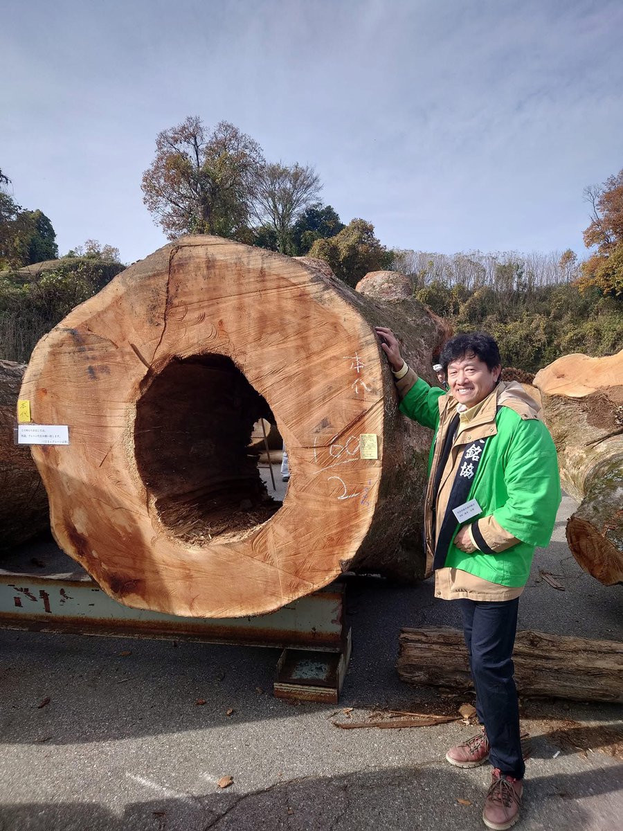 nara_morisho's tweet photo. トンネル欅が森庄に。

父が大きな大きな奈良県宇陀市産欅を買い付けてきました。

そうです、買い付けただけです。
これからどうするかは様子を見るそうです。

様子を見るとは・・・ https://t.co/A4BsIZbZv5