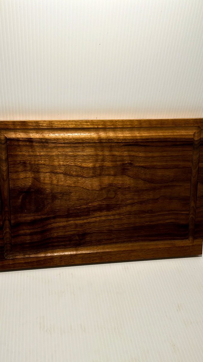 Midnight and I am calling it a wrap for the day.  I have to be up at 7 to go set up my farmers market booth.  

Here my last item for the day.  Quilted walnut cutting board 11”x 16”x 1” with a juice groove.
