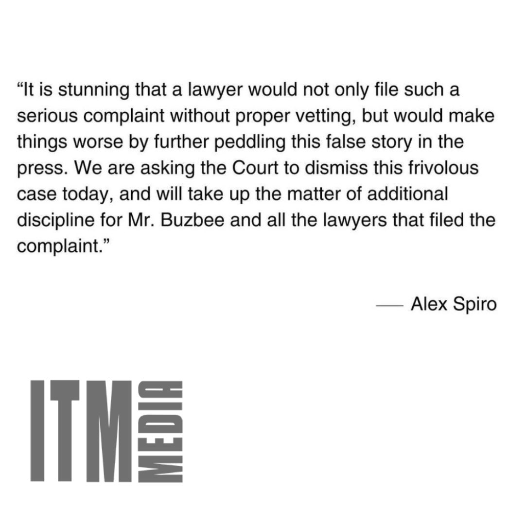 InTheMixNet's tweet photo. Both #JayZ and his lawyer #AlexSpiro release statements addressing attorney #TonyBuzzbee after Jay-Z’s recent accuser admits that she made ‘some mistakes’ in her lawsuit 👀 https://t.co/c6WYok6x6R