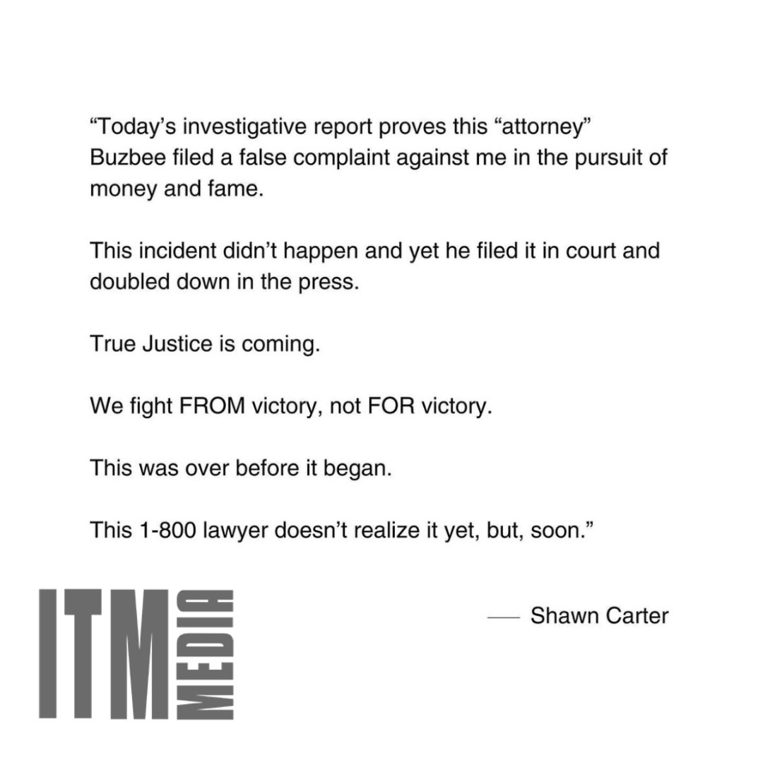 InTheMixNet's tweet photo. Both #JayZ and his lawyer #AlexSpiro release statements addressing attorney #TonyBuzzbee after Jay-Z’s recent accuser admits that she made ‘some mistakes’ in her lawsuit 👀 https://t.co/c6WYok6x6R