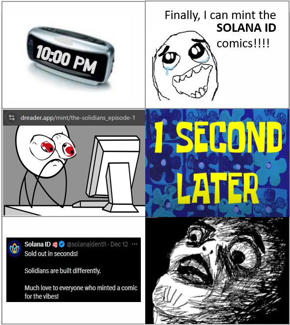 cathooman28's tweet photo. I just blinked and I already missed the @solanaidentity  EP 1 comic book minting on @dReaderApp 

$SOLID #SolanaID #SOLIDCreatorContest https://t.co/vie2MnF1sI