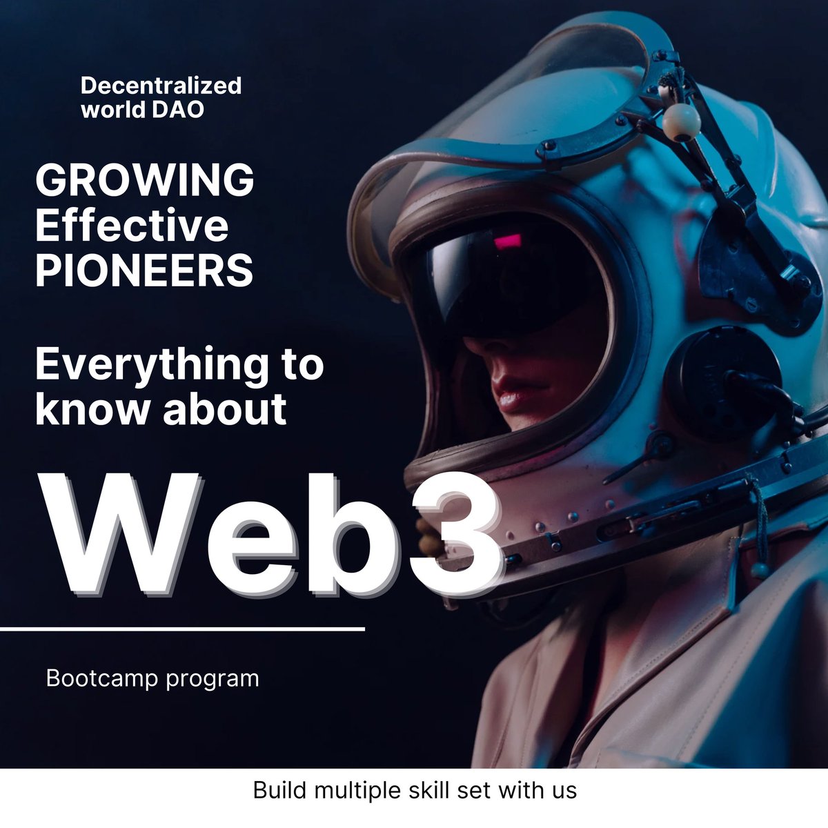 DecentWorldDAO's tweet photo. Are you a Web3 enthusiast or #PIONEER but don't know where to start ?

Then our community is best choice as we're powering Web3 PIONEERS to effective PIONEERS.

EVERYONE IS WELCOMED

#decentralizedworld #Web3 #howtogetjob https://t.co/15NlydSJE8
