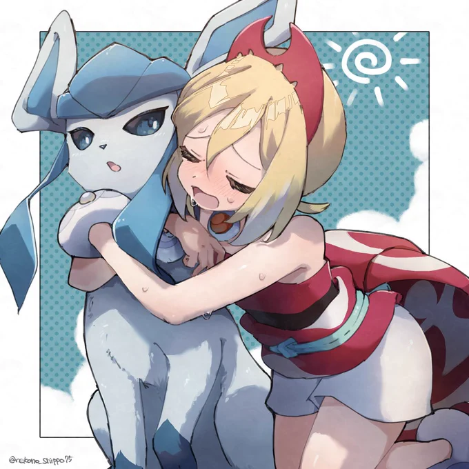 #今年も残りわずかなので今年一番伸びた絵を貼る 暑がりカイちゃんでした 
