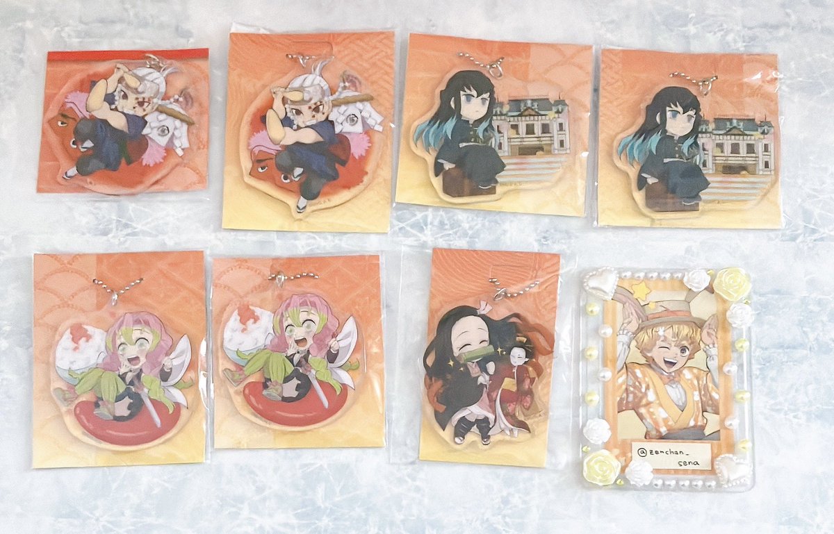 sena_n7's tweet photo. 【交換/譲渡】鬼滅の刃 全集中展 ご当地アクリルチャーム 福岡

譲：蜜璃
前弾⌇天元 無一郎 蜜璃 禰豆子
求：善逸(石川>兵庫>大阪) カナヲ(兵庫)
友人分⌇炭治郎(石川) or 定価＋送料

福岡天神手渡し or 郵送
🌻初回リトリン必読
検索からもお気軽にお声掛けください。 https://t.co/WJw5nhRh2M