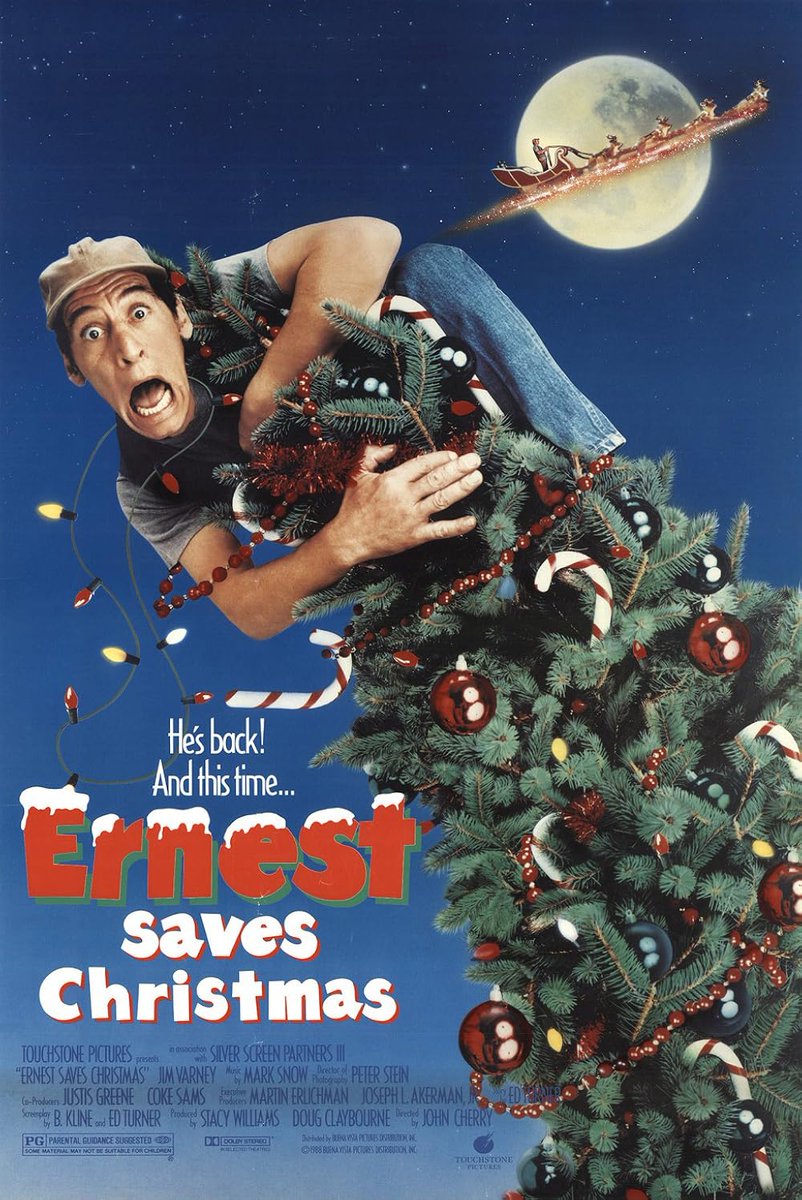 Real_Ed_McCray's tweet image. Today we're looking at the very maligned 1988's Ernest Saves Christmas because this is a Christmas film that deserves to be rediscovered.Many people won't give it a chance because it's an Ernest movie but this film has a lot of positive aspects &amp;amp; we'll explore them now.