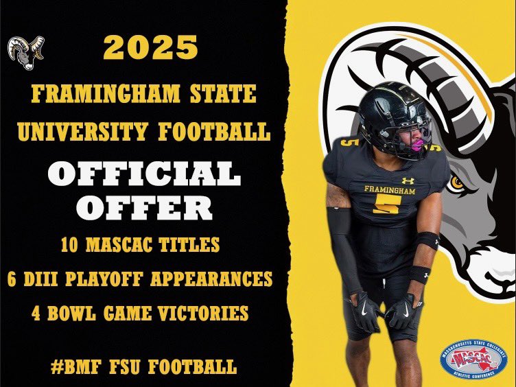 I am blessed to receive my first offer from framingham states. AGTG