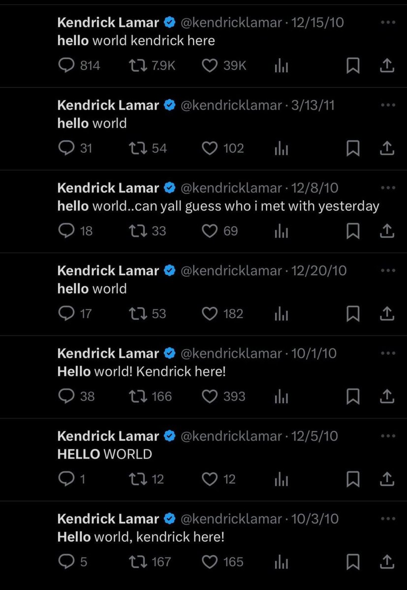 When Kendrick said “I’m terrible at social media”, he wasn’t lying 😭