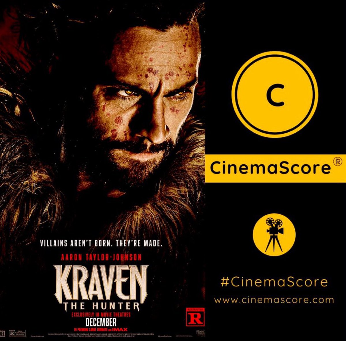 🔴 국내에서도 내년 개봉을 앞둔 <반지의 제왕: 로히림의 전쟁> & <크레이븐 더 헌터> 시네마 스코어 🎬 ▫️반지의 제왕: 로하림의 전쟁 B ▫️크레...