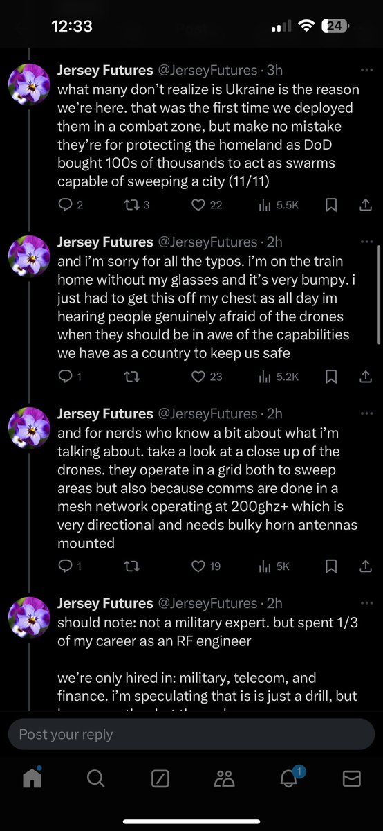 Bob's News (@dyversityhire) on Twitter photo This account was deleted (<a href="/JerseyFutures/">Jersey Futures</a>), yet it’s the most believable reason I’ve seen for all these drones. This account was deleted (<a href="/JerseyFutures/">Jersey Futures</a>), yet it’s the most believable reason I’ve seen for all these drones.