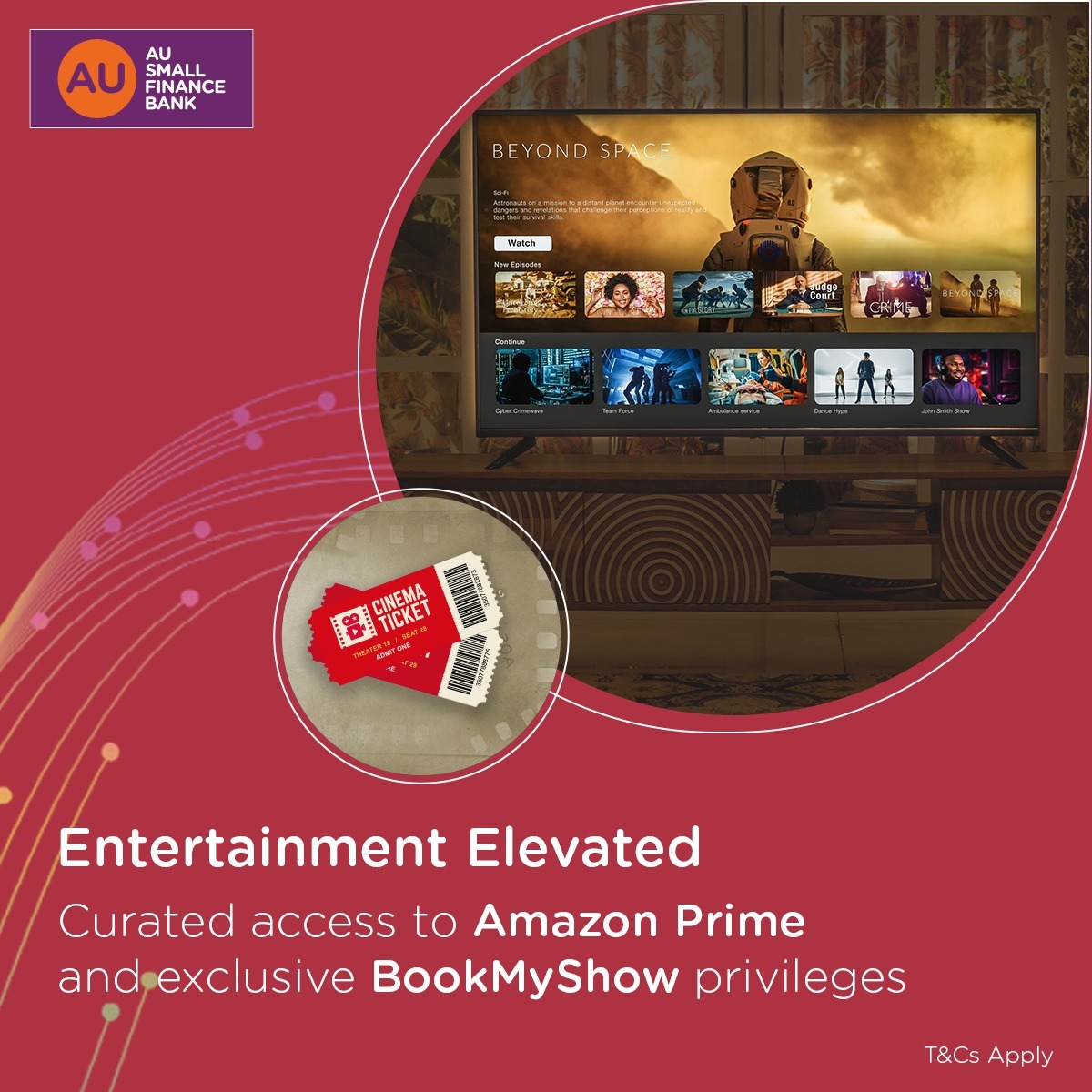 aubankindia's tweet image. Beyond banking. Discover a world of timeless possibilities with AU Eternity.

#AUEternity #FutureOfBanking #ExclusiveOffers #EliteBanking