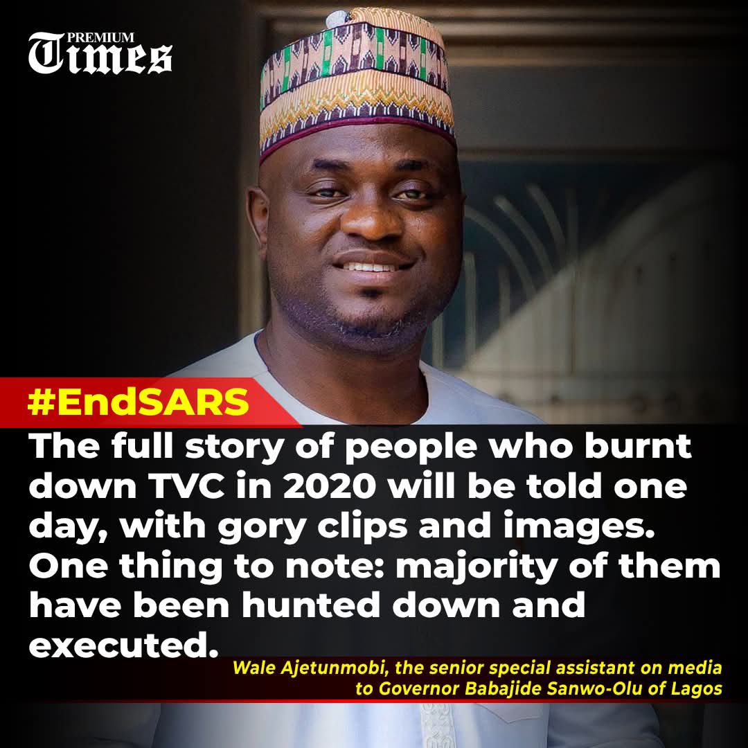 DrOaikhena's tweet photo. It seems we have forgotten that this big headed bigot and former SSA to @FollowLagos Governor @jidesanwoolu, @Riddwane told the world that Nigerians were "hunted down and executed" in 2020.

What did the Death, Brutality, and Corruption Enforcement Agency, @PoliceNG, do about this claim? Was he ever invited for questioning?