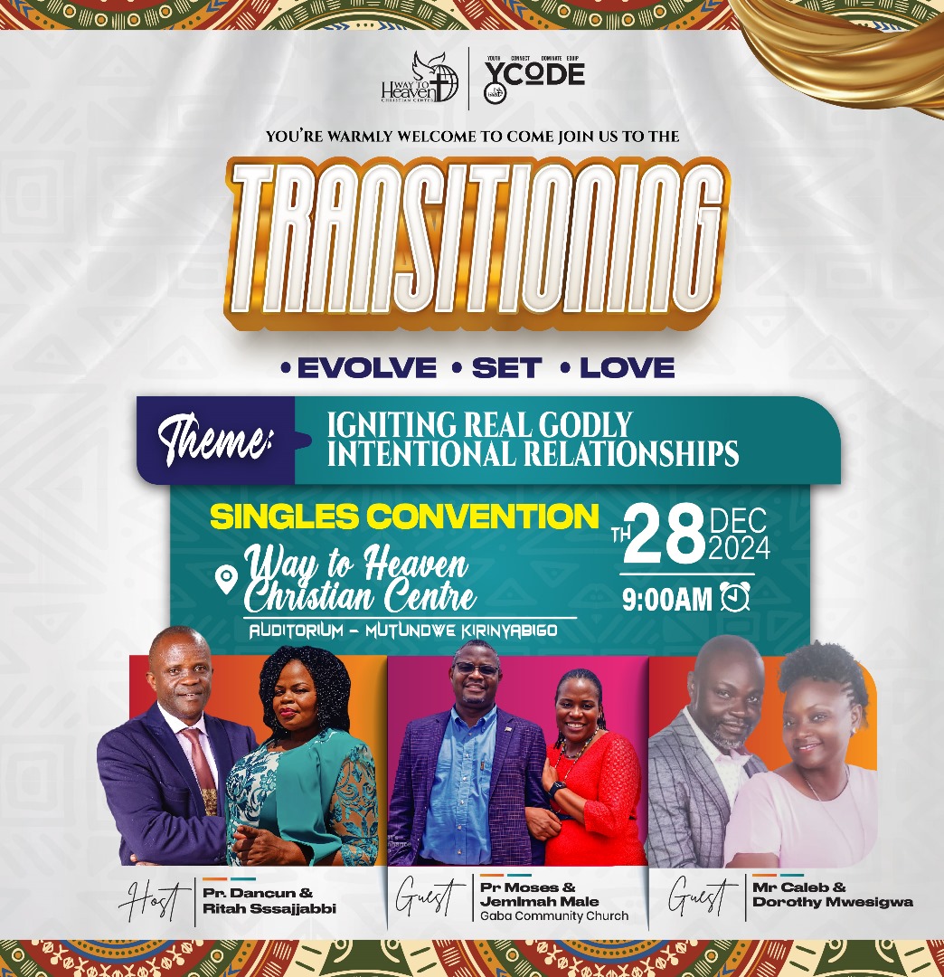 ycode_ug's tweet photo. - Are you ready for the next chapter of your life?
- Are you financially ready for marriage?
- How do I choose the right partner?
- What does God want for my future relationship?

Join us for the "TRANSITIONING UNMARRIEDS CONVENTION" on Saturday, December 28, 2024, https://t.co/BBWvSkDe47