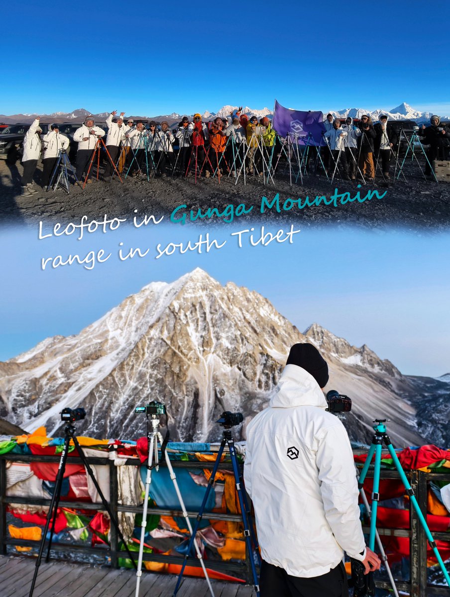 LeofotoZS's tweet photo. Under the sacred aura of Gunga Mount, we witnessed a visual spectacle with Leofoto tripods!

Whether you're capturing the first rays of sunrise or recording the brilliance of the starry sky, Leofoto tripod always is your stable and reliable choice. 

#Gunga #Tibet #landscape https://t.co/l8saLUFOfO