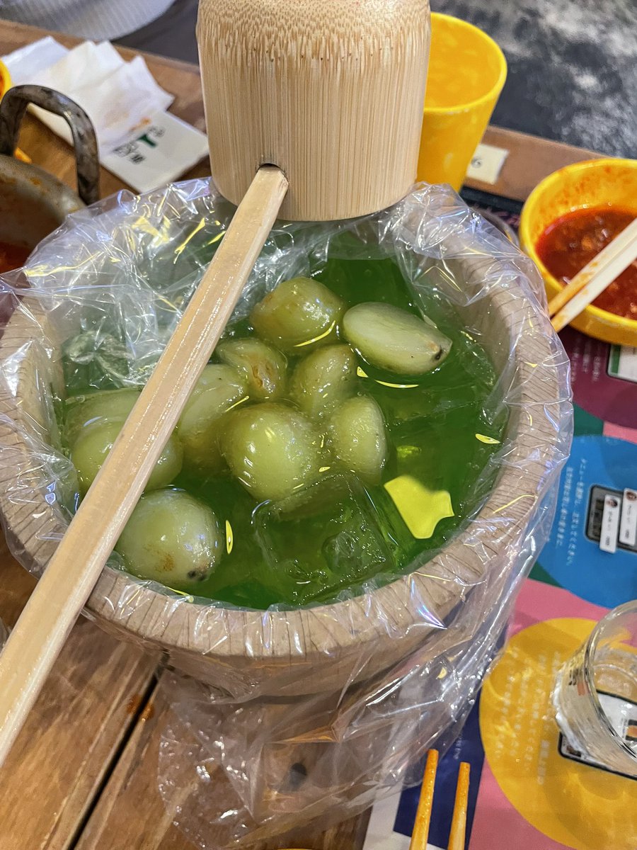 初めて~w
樽マスカットサワー🍇😆😆