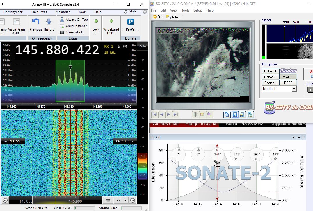 Jutahariadi's tweet photo. Received #SSTV from SONATE-2 pass over Bali, 2024-12-14, 06:10 UTC.
Got 2 images, Mode: #MARTIN1 @JMUSpace https://t.co/a5XdJsxfW3