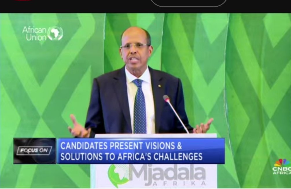 Addis, Ethiopia – During the African Union Debate, yesterday on Friday. The 3 candidates presented their visions &amp; solutions to Africa’s challenges.

As I watched the debate, Mahmoud Ali Youssouf of Djibouti, won the debate. He was very eloquent and confident in his vision. #AU