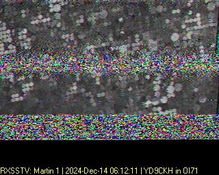 Jutahariadi's tweet photo. Received #SSTV from SONATE-2 pass over Bali, 2024-12-14, 06:10 UTC.
Got 2 images, Mode: #MARTIN1 @JMUSpace https://t.co/a5XdJsxfW3