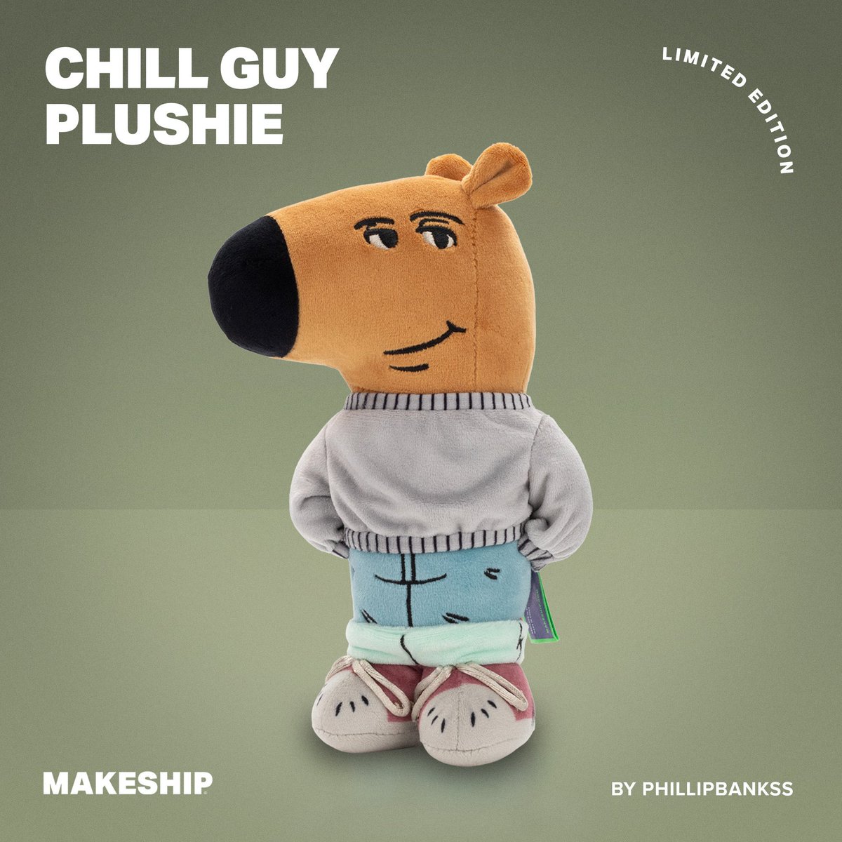 tsuchiphox's tweet photo. Chill Guy Plush is looking kinda Liminal. #CanadianAnimation https://t.co/imbKVTYqDr