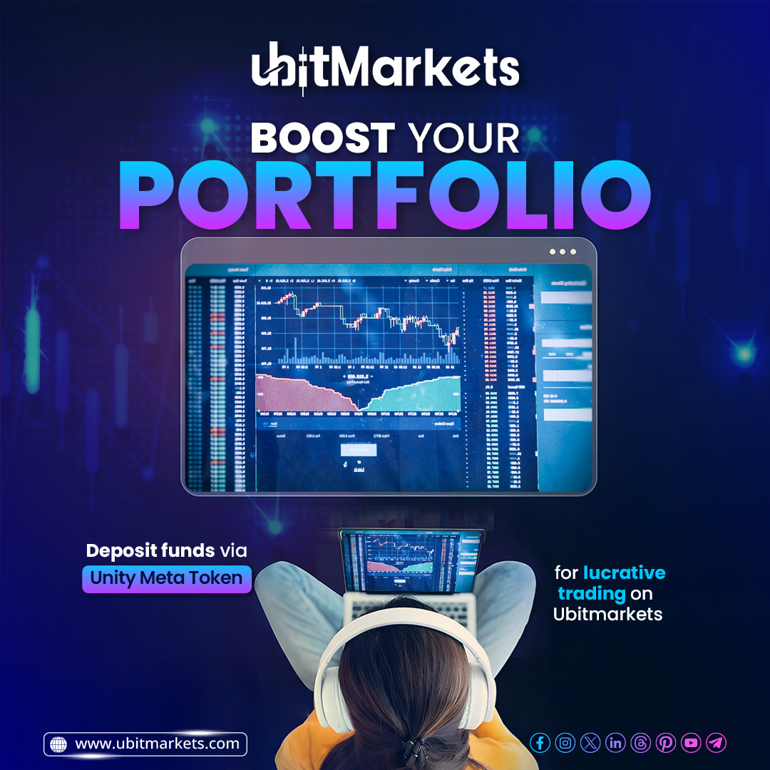 Ubitmarkets's tweet photo. Boost your portfolio , Deposit funds via Unity Meta Token for lucrative trading on Ubitmarkets.
.
.
.
#Ubitmarkets #ubitcoin #unitymeta #trade https://t.co/Gk6ZDuLGGh