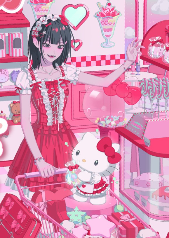 __shiguangling's tweet photo. FULL ILLUSTRATIONS FROM LINK CLICK X SANRIO CHARACTERS YIPEEEE ↓ https://t.co/L2OHgnOPDd