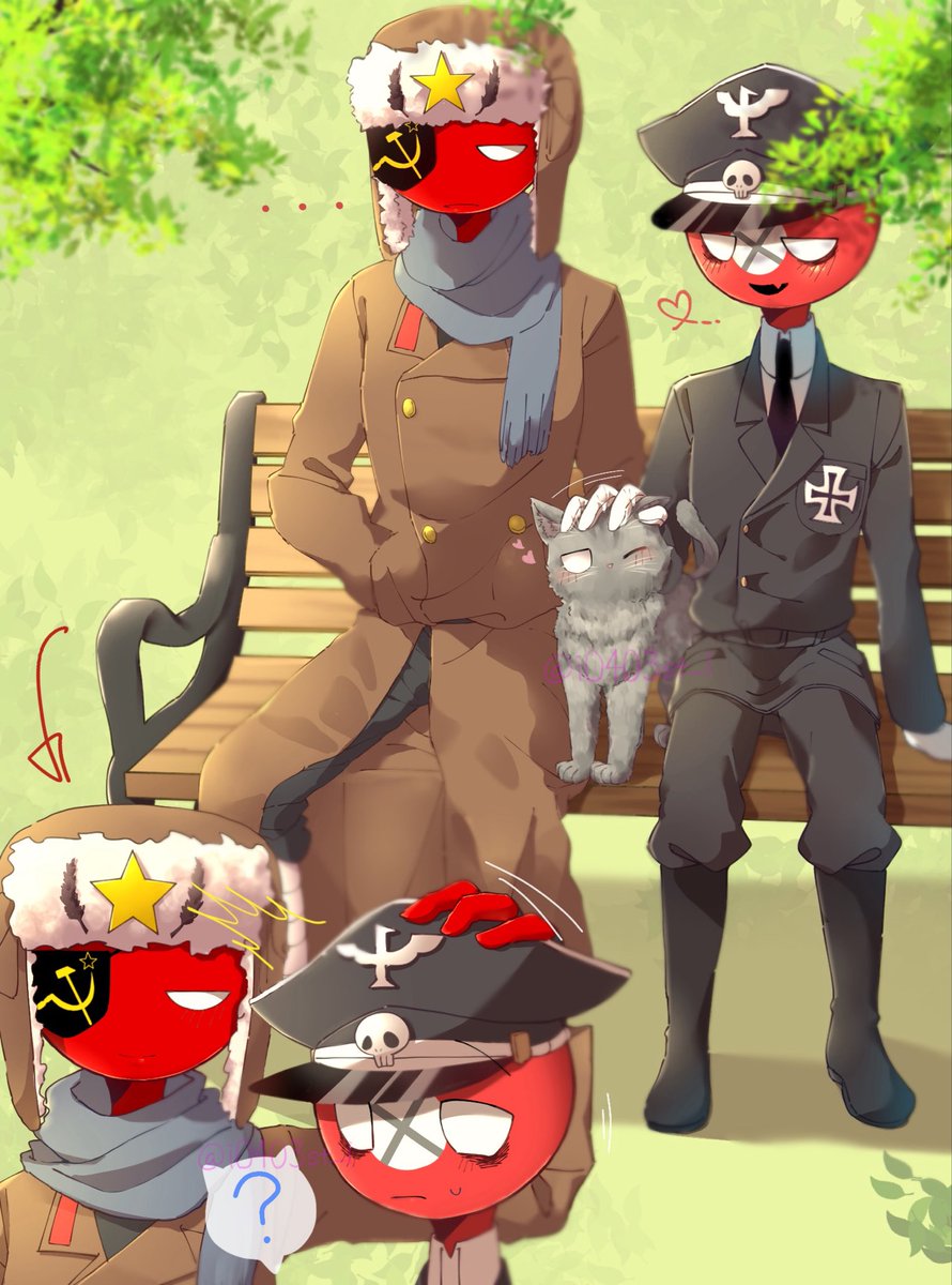 He wanted to stroke him head
 #countryhumans
 #ussrnazi