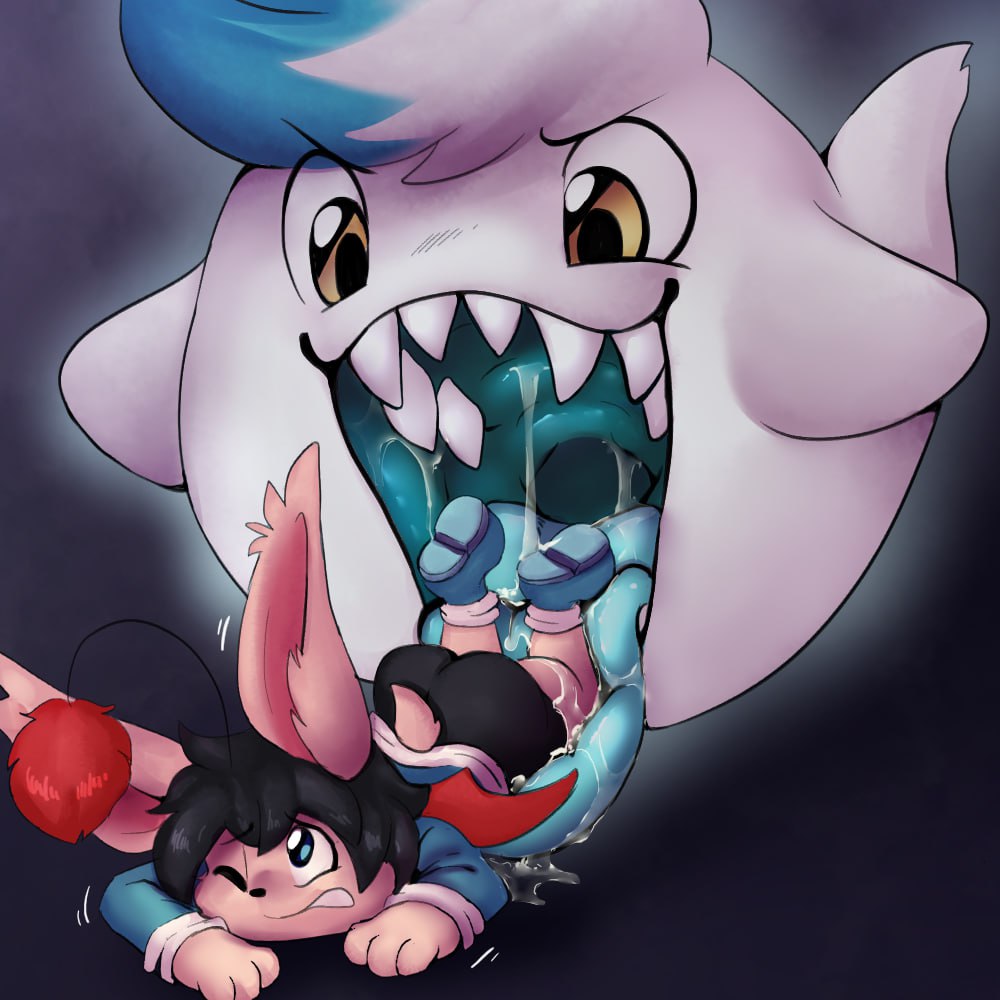 RichKupo's tweet photo. For some reason @NonineAvali  is a boo  or something maybe cause getting eaten too much kills you or something.  

But also  WHY DOES A GHOST NEED TO EAT YOU HAVE LIKE NO NEEDS THIS IS JUST DONE OUT OF SPITE AT THIS POINT 

Art by @Muhnykins https://t.co/pLHWqFgOPR