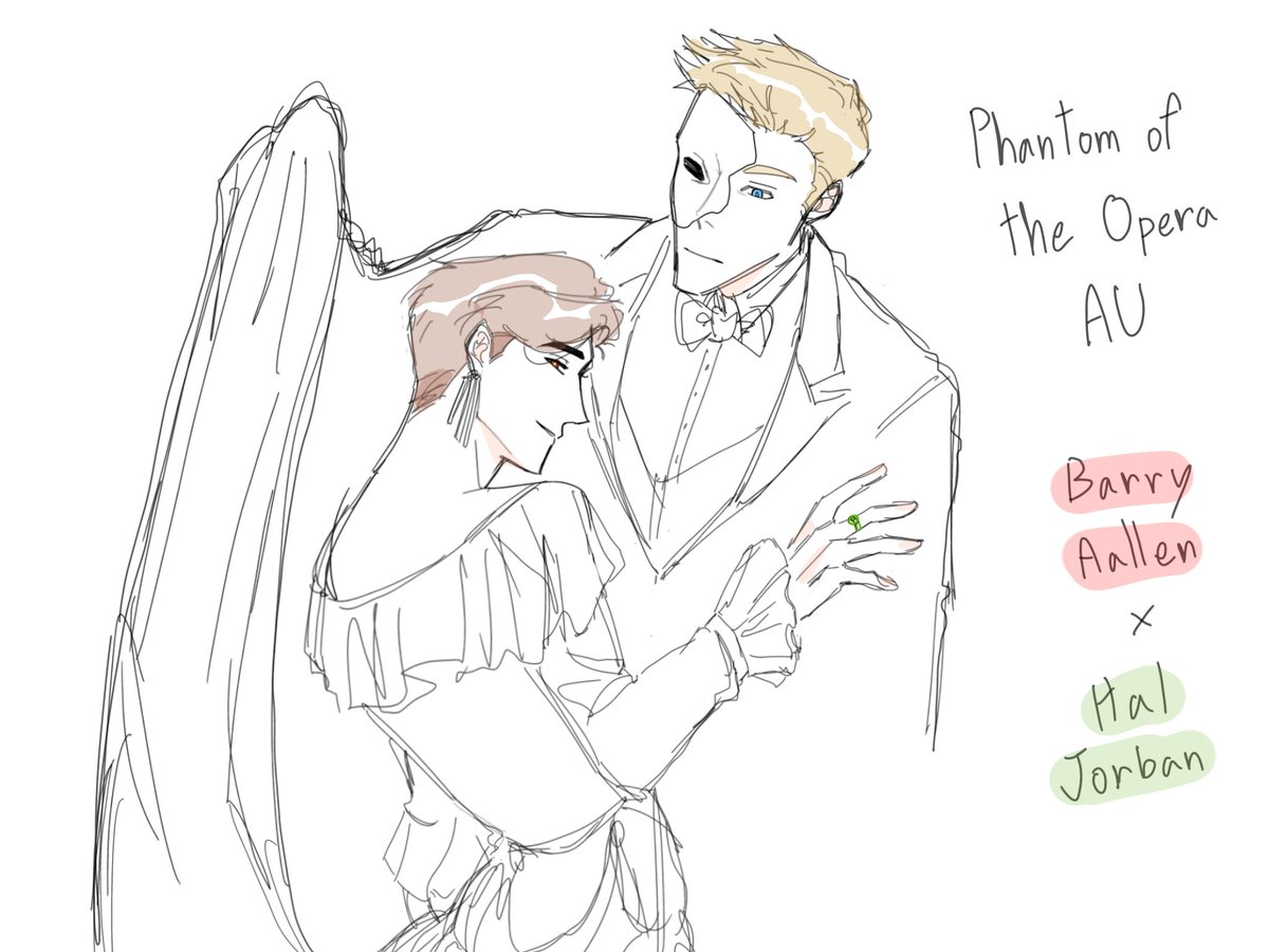 Oichi_Tan_kun's tweet image. Doodles #halBarr #barryhal #haljordan #barryallen