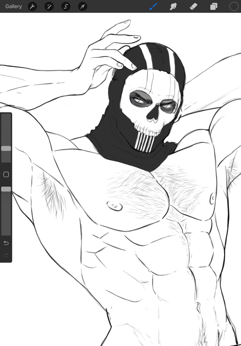 MagpieScribAD's tweet photo. I just think he’s neat  #Ghost #SimonGhostRiley #ghostmw2 #cod #nsfw #mw2 https://t.co/E8FfFcrQAs
