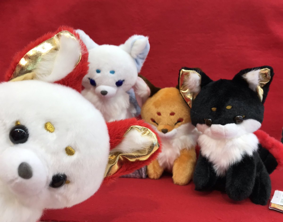 ⛩新登場プライズ🦊 可愛い九尾のキツネのぬいぐるみが登場しました