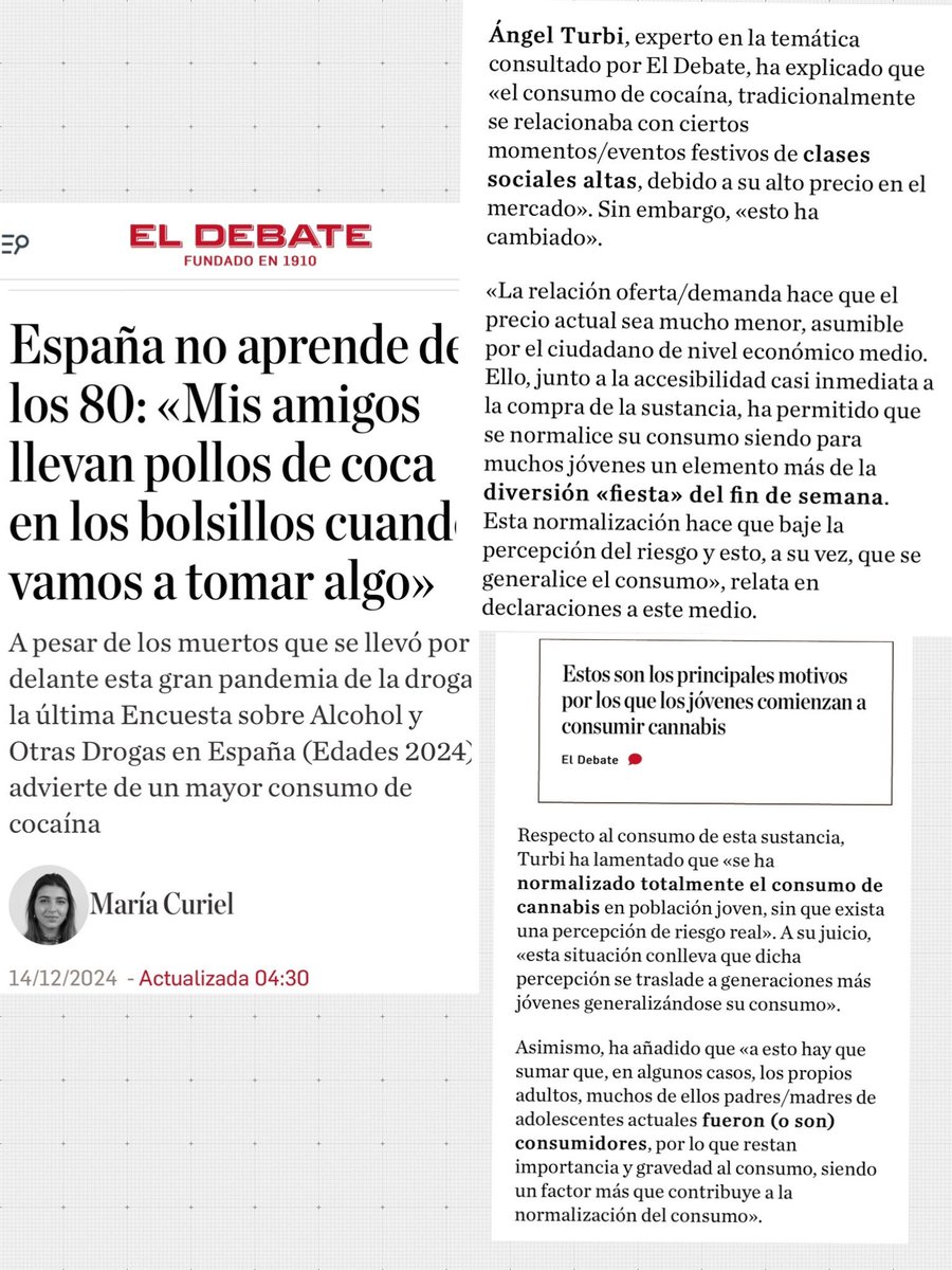 Mi pequeña aportación: publicado hoy 14/12/24 en
<a href="/eldebate_com/">El Debate</a> por <a href="/mariacuriels_/">maría curiel</a> 
eldebate.com/sociedad/20241…