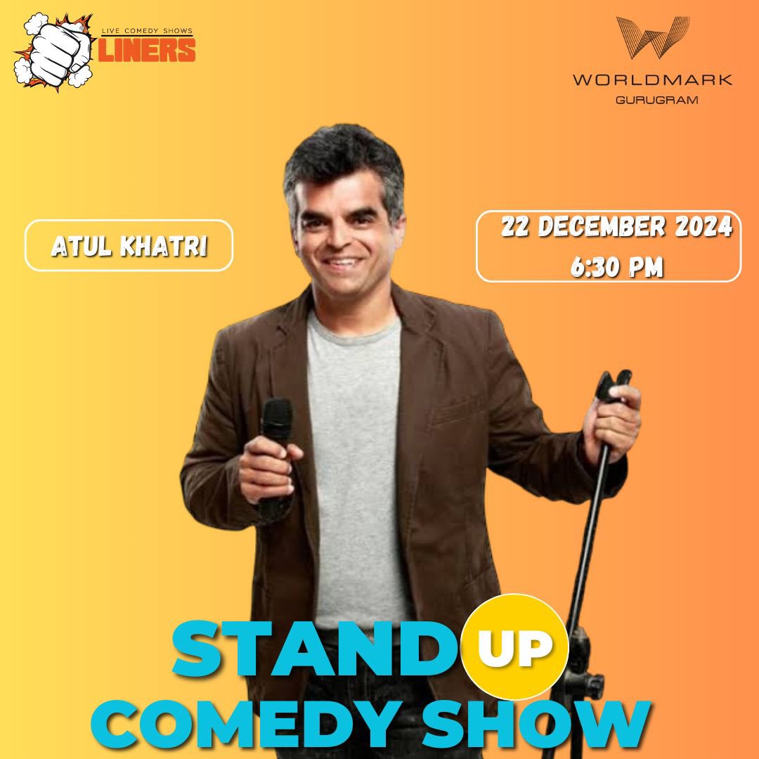 punchliners_in's tweet photo. Book your tickets for George Clooney of Comedy #atulkhatri performing live in #Gurgaon on https://t.co/RvE2DfGbRT https://t.co/SVUQEiWK6B
