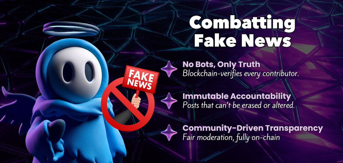 2️⃣ Combatting Fake News

🚫 Fake news stops here!

🔗 SOLspace uses verification smart contracts:
1️⃣ Verified identities for contributors
2️⃣ Immutable records for accountability
3️⃣ Transparent moderation logs

#DeFi #SOLANA $SOL $SOUL #BURNURMEMES #100x #Altcoin
