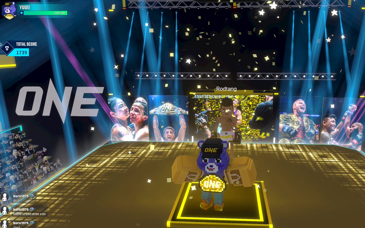 0322Nappp's tweet photo. Training at the Battle of Galaxy Dojo in @TheSandboxGame. Preparing to defend the universe, one punch at a time! 🥋🌌 @dancefightapp https://t.co/GA9XjExNxV #TheSandbox #AlphaSeason4 #AS4SocialChallenge https://t.co/n1eNZUD5gX