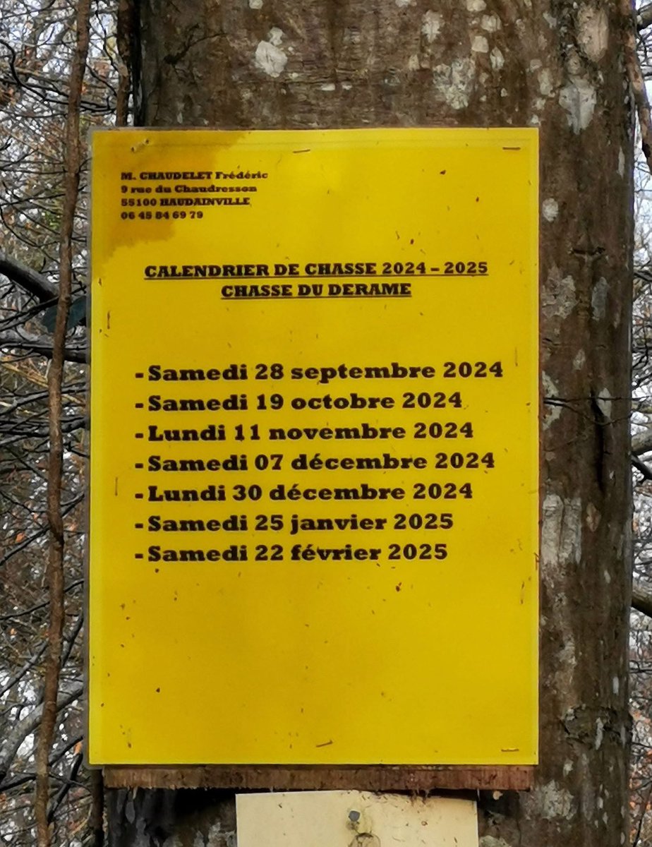 StefCrocket's tweet image. Certains #antichasse ns bassinent sur le fait que ls #chasseurs monopolisent la forêt, voici un exemple de la vérité, 7 jours ds l année ! 
Nombreuses st ls #chasse ds la moitié nord de la France à avoir ce fonctionnement. Qqs jours planifiés ds l année. #IlsSachentNousChassons