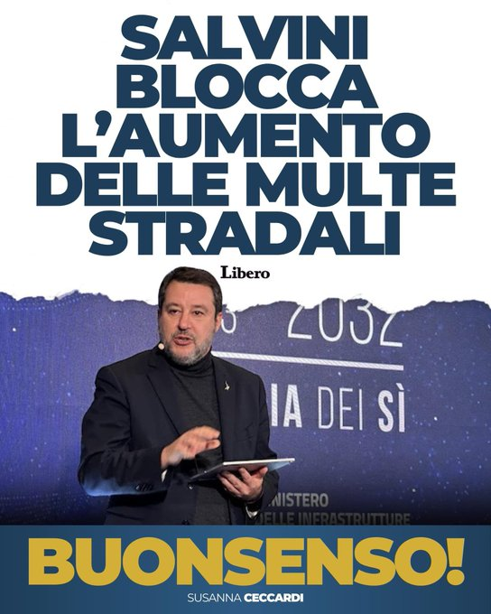 AlanPanassiti's tweet image. #Salvini mi fa sempre ridere.
Alla #Lega parlare di "buonsenso" è esilarante.
Le #multestradali le aveva aumentate lui qualche settimana fa, ma vedendo i sondaggi che stanno precipitando (il che dimostra nessuna visione ma si sapeva), ha combattuto se stesso. Una parodia