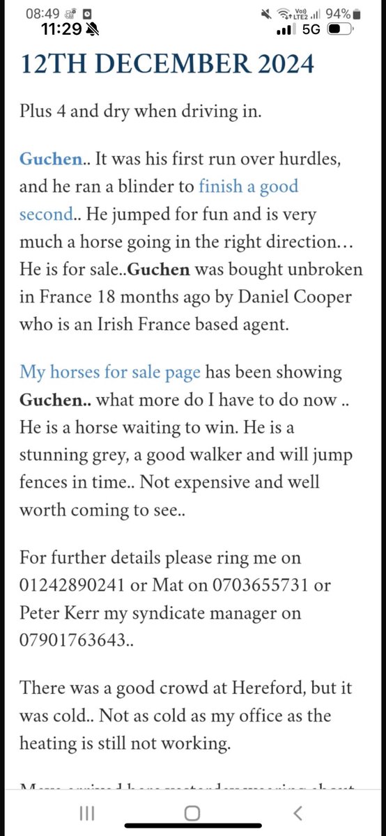 Good Run 🏇🇫🇷🏇Contact <a href="/kimbaileyracing/">Kim Bailey & Mat Nicholls Racing</a>