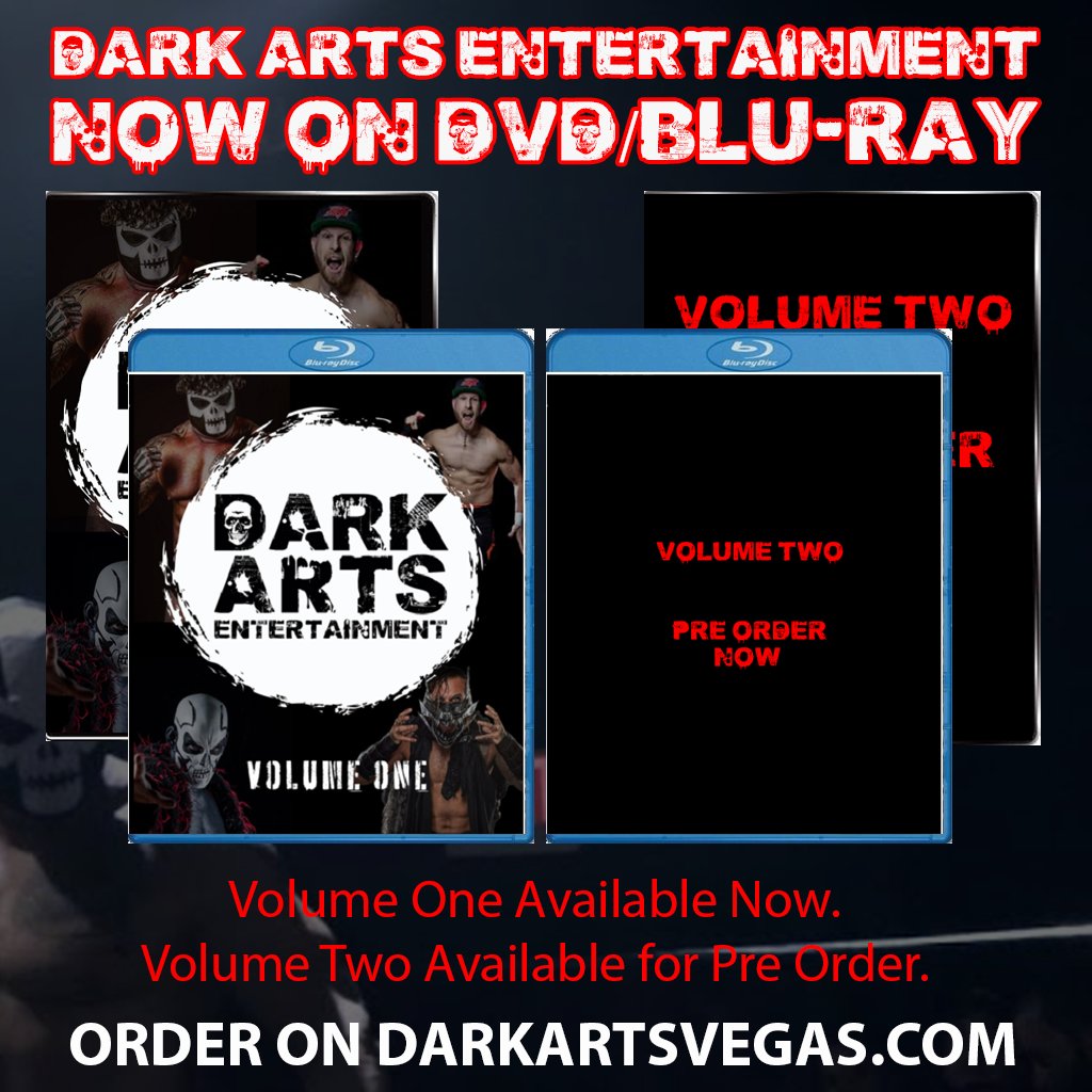 Dark Arts Entertainment has announced 5 volumes on face pounding, bone crushing, no fucks given entertainment coming directly to your home media collection on both DVD and Blu-ray.

Save big on combo packs.

For more information and to order, visit darkartsvegas.com.