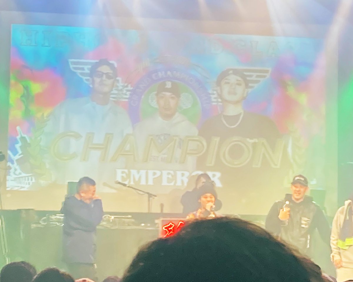 IFKRECORDS's tweet photo. HIPHOP Sound Clash

🏆優勝はEMPEROR🏆

#SPOTLIGHT2024関西編 https://t.co/E3BZGzSmep