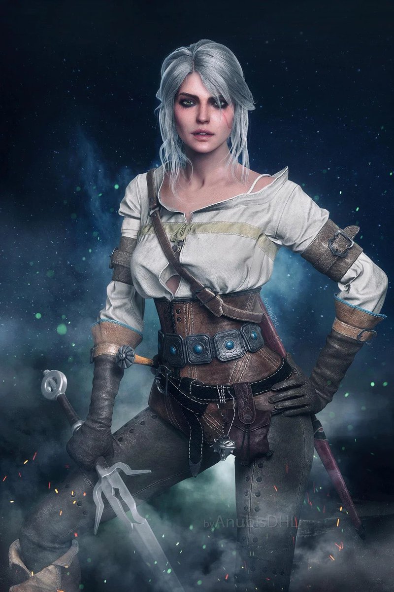Xiola_Belle's tweet photo. @witchergame Please fix Ciri's face and body. Time to go back to feminine beauty in Western games. If you persist in making Ciri look masculine or trans, you will lose customers. We want to see the Ciri from Witcher 3 back. https://t.co/11JbREabDY